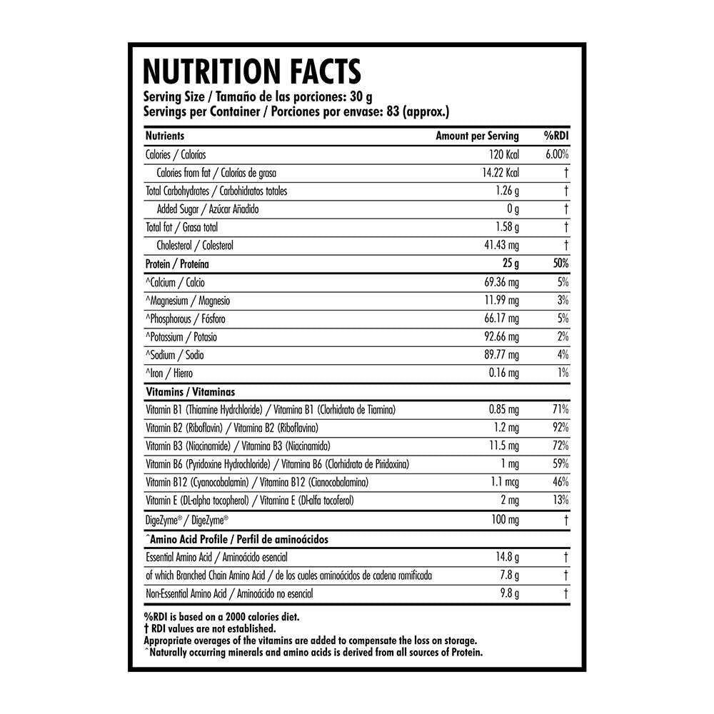 AR ESSENTIAL WHEY 5.5 LB . 83 SERVINGS . TOFFEE POPCORN