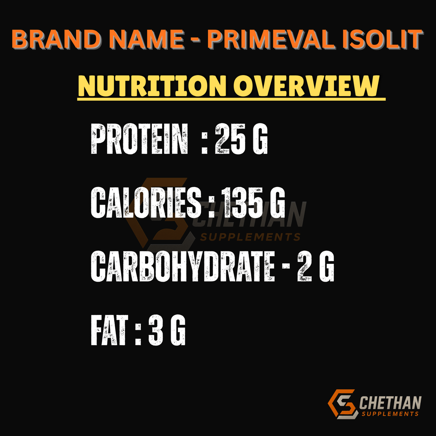 Primeval Isolit 2kg - CHETHAN SUPPS.77