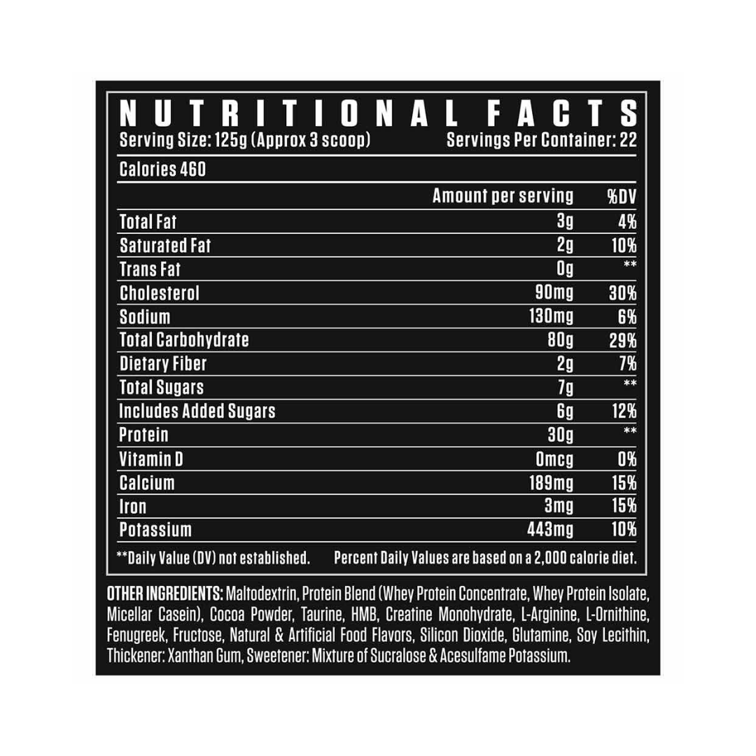 Dexter Jackson Black Series Anabolic Mass Gainer, 7.27 kg (16 lb), Double Chocolate