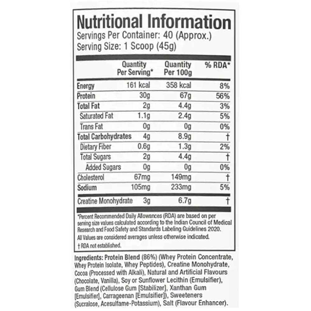 MuscleTech NitroTech Whey Protein, 1.82 kg (4 lb), Milk Chocolate - India