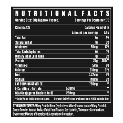 Dexter Jackson Black Series Anabolic Ripped Whey, 2.27 kg (5 lb), Milk Chocolate