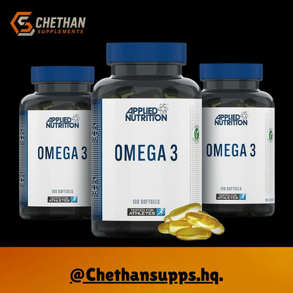 Applied Nutrition Omega 3 | 1000mg | Chethansupps.com - CHETHAN SUPPS.77
