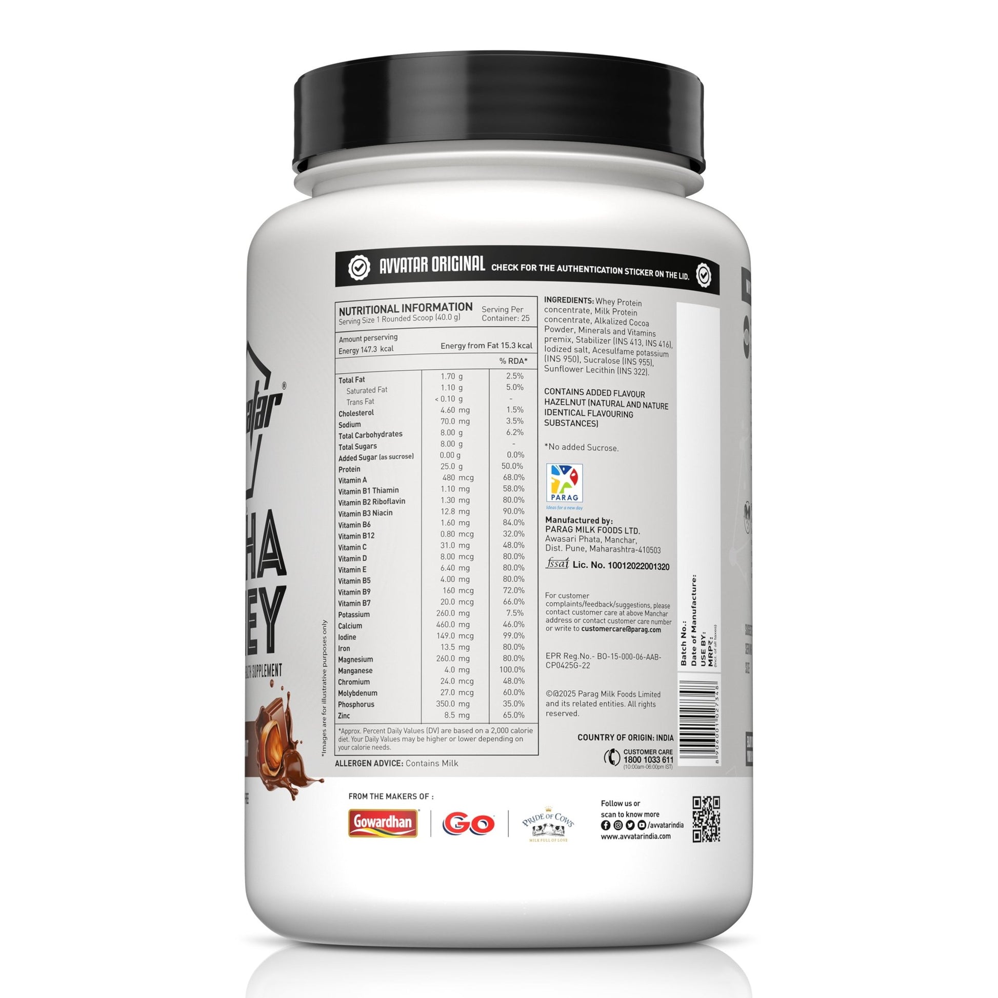AVATAR alpha whey 1 kg ( 25 serv ) - CHETHAN SUPPS.77