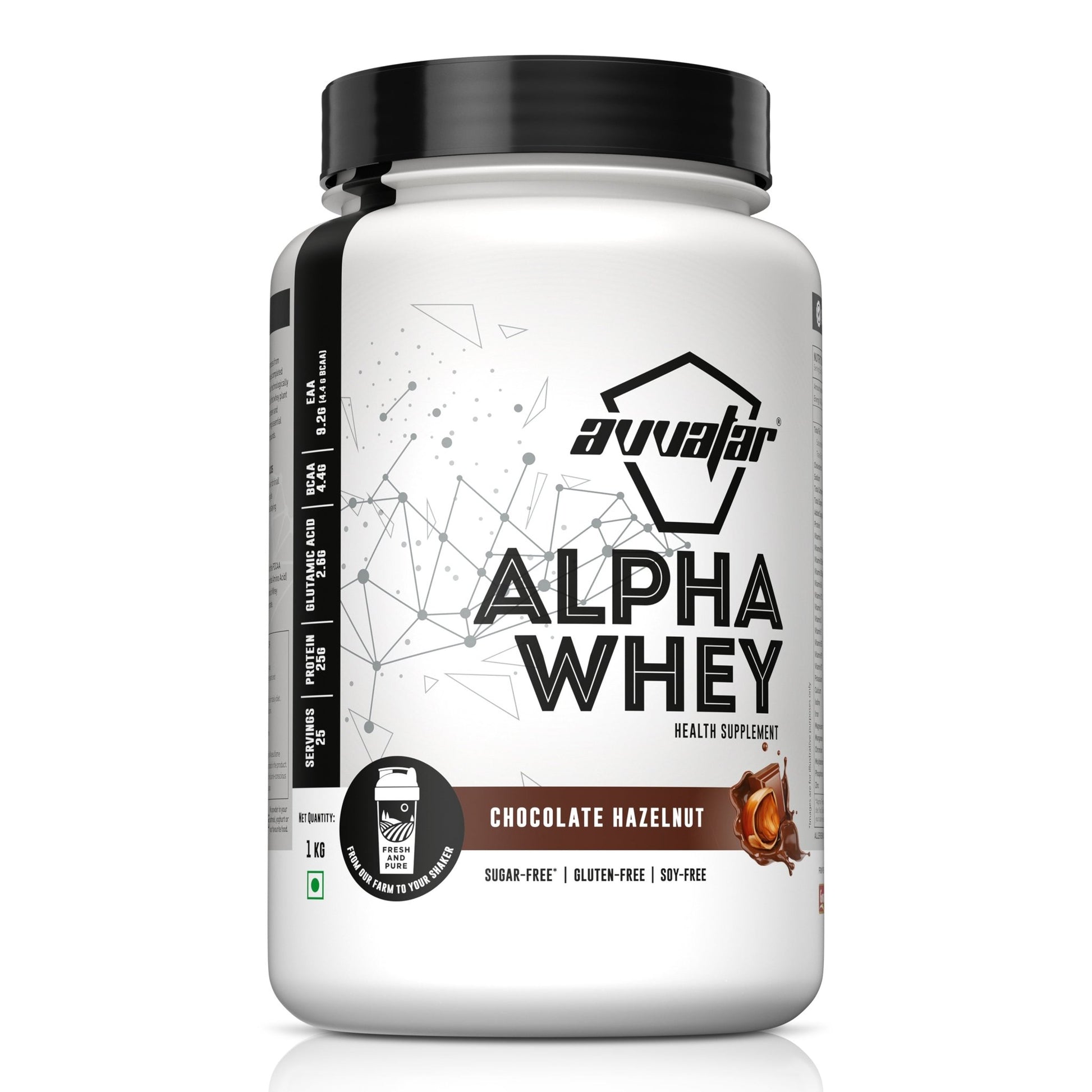 AVATAR alpha whey 1 kg ( 25 serv ) - CHETHAN SUPPS.77