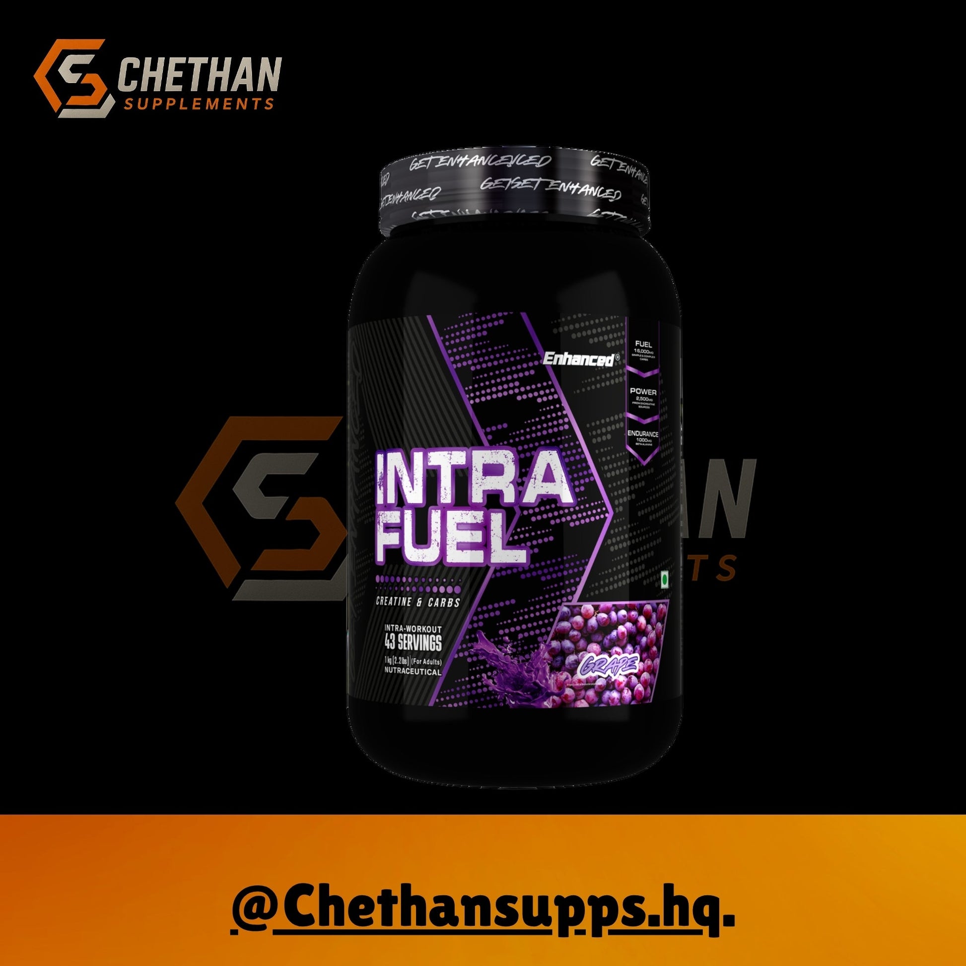 Enhanced® INTRA FUEL – Intra - Workout Performance Formula - CHETHAN SUPPS.77