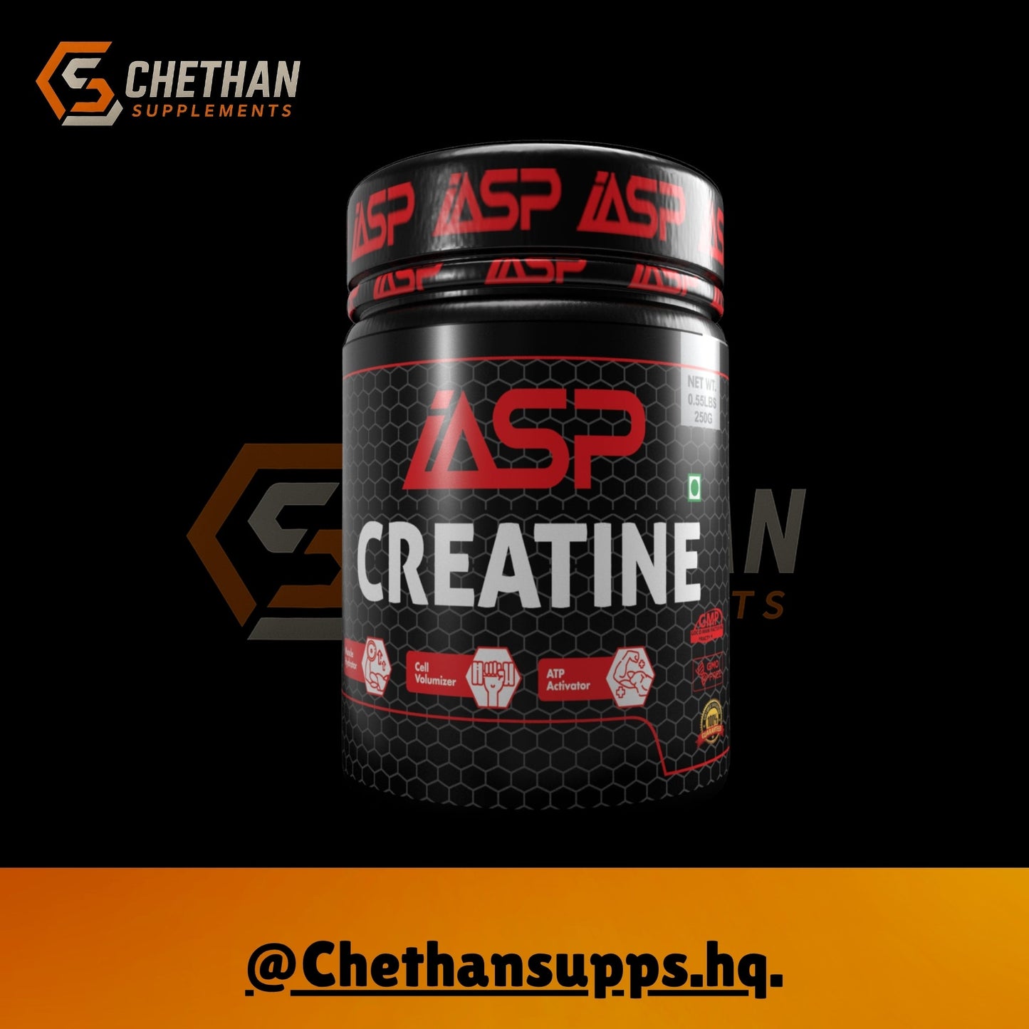 IASP Creatine 250gm - CHETHAN SUPPS.77