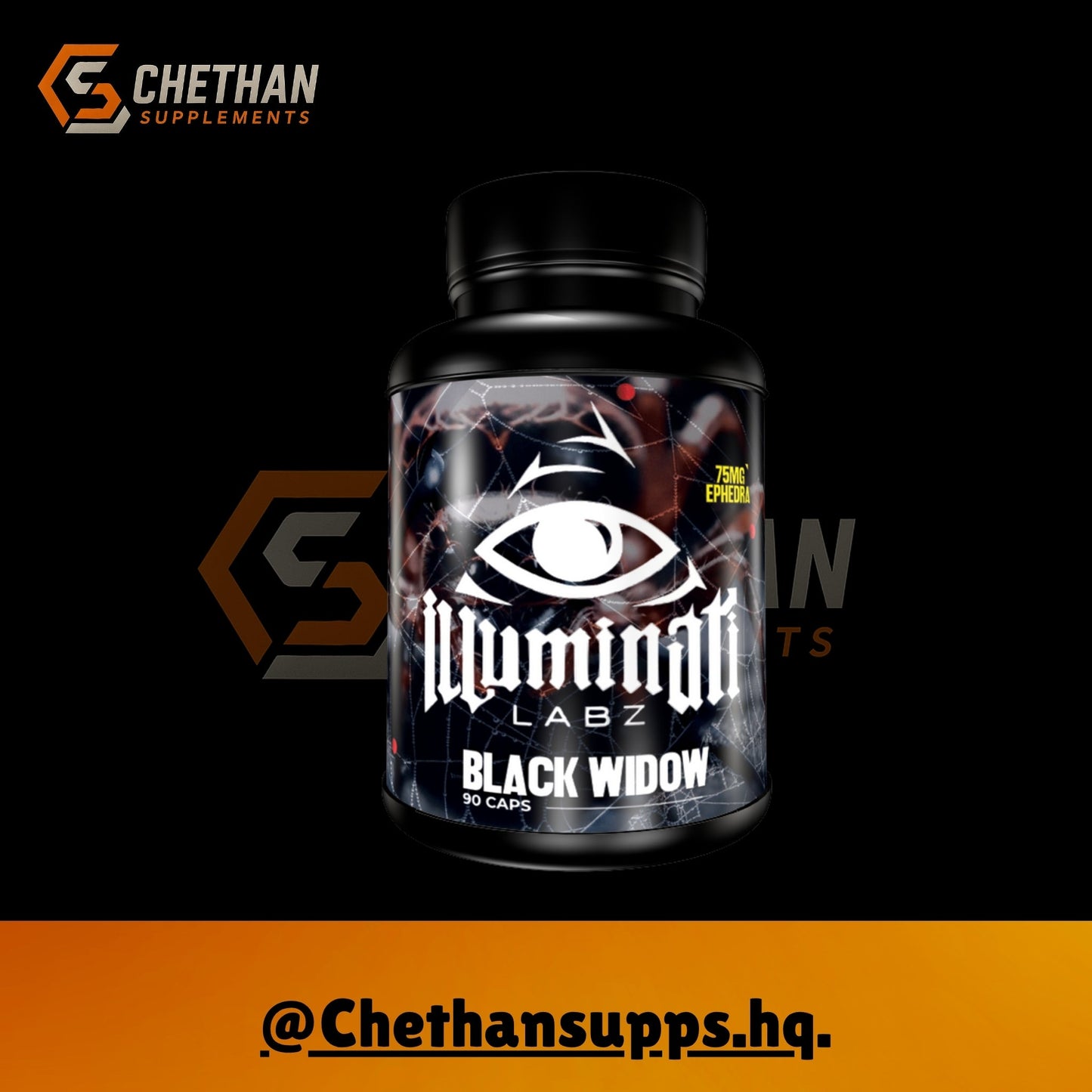 Illuminati Black Widow Fat Burner - CHETHAN SUPPS.77