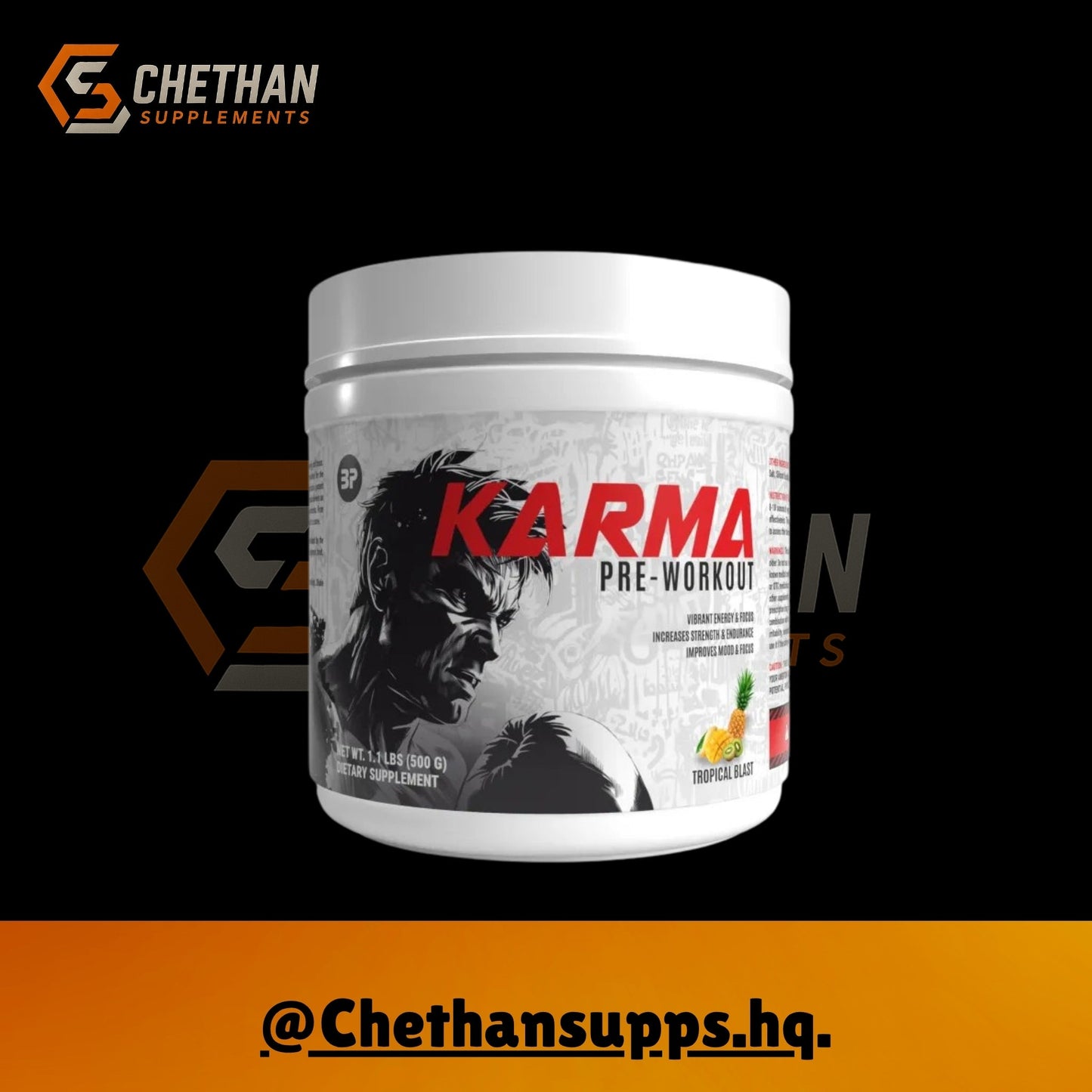 KARMA PRE WORKOUT - CHETHAN SUPPS.77
