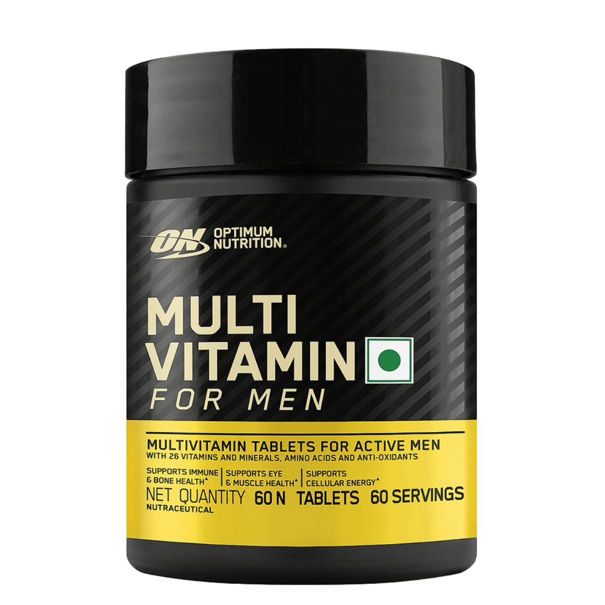 Multivitamin for MEN - 60 Tablets, 26 Vitamins & Minerals, Amino Acids & Anti - Oxidants - CHETHAN SUPPS.77
