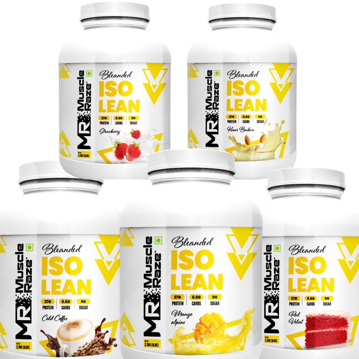 Muscle Reign ISO Lean Protein 2.2KG,, - 27g Protein, Zero Sugar - CHETHAN SUPPS.77