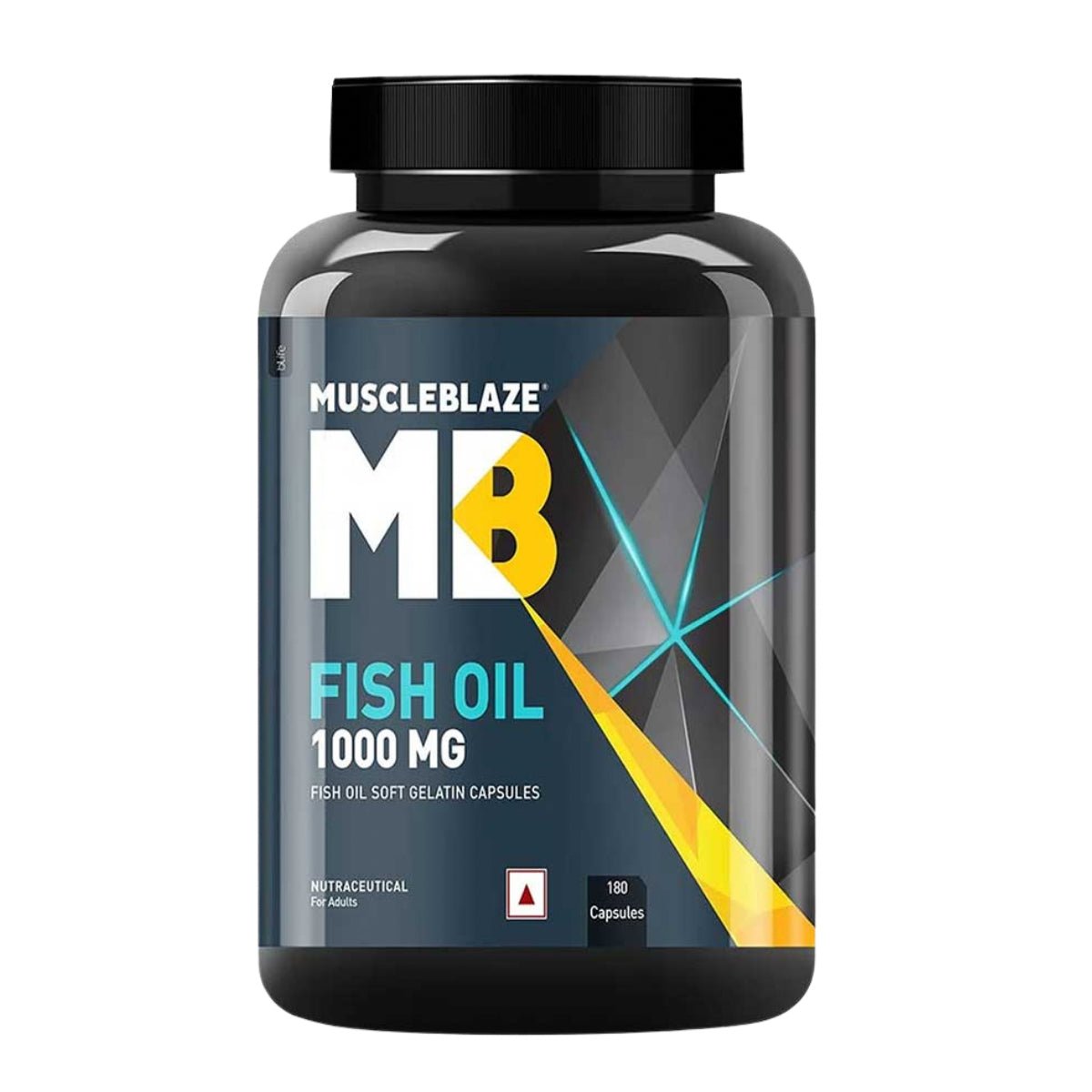 MuscleBlaze Omega 3 Fish Oil (1000 mg) with 180mg EPA and 120mg DHA, 90 capsules - CHETHAN SUPPS.77