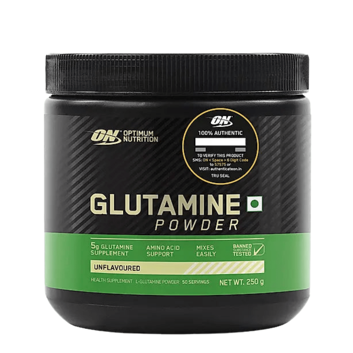 ON (Optimum Nutrition) Glutamine Powder, 250 g (0.55 lb) - CHETHAN SUPPS.77