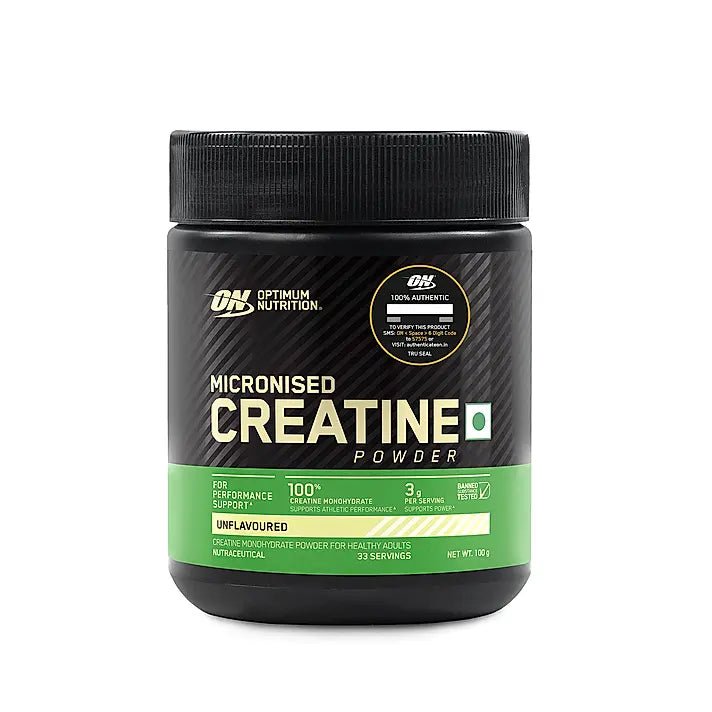 Optimum Nutrition ( ON ) micronised 100 gram unflavoured - CHETHAN SUPPS.77