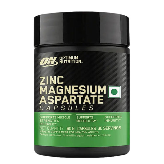 Optimum Nutrition (ON) Zinc Magnesium Aspartate (ZMA) - 60 Caps - CHETHAN SUPPS.77