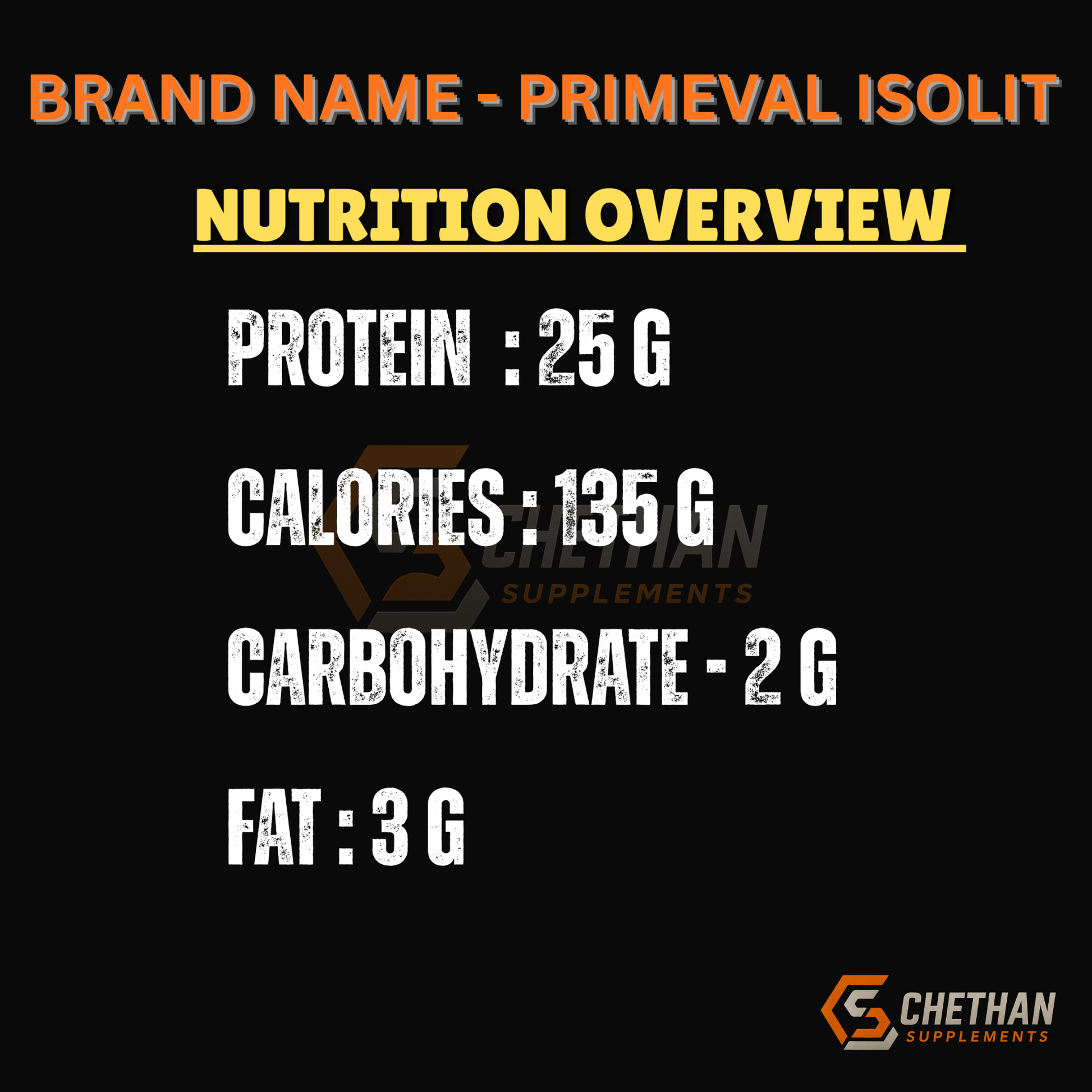 Primeval Isolit 2kg - CHETHAN SUPPS.77