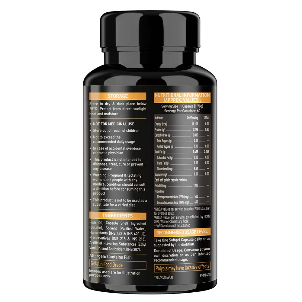 MB (MUSCLE BLAZE) FISH OIL GOLD 3X STRENGTH