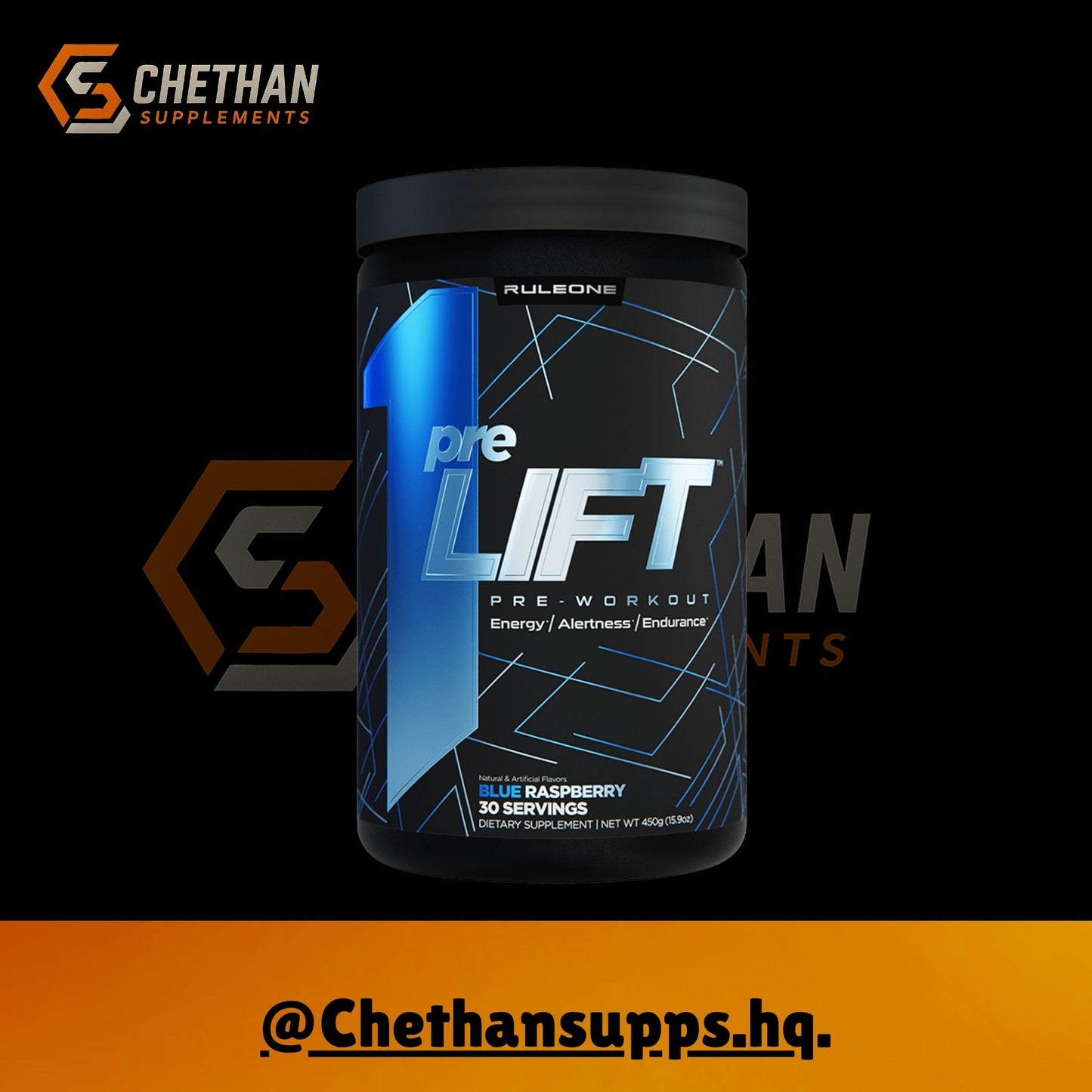 Rule 1 Pre Lift Preworkout by Rule1 - CHETHAN SUPPS.77