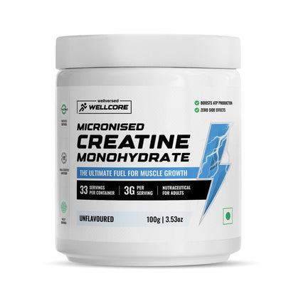 wellcore creatine monohydrate 100gm ( unflavoured and fruit fusion ) - CHETHAN SUPPS.77